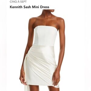 Cinq a sept white mini dress
